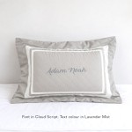 Egyptian Cotton Quilted Pillow - Moonstone